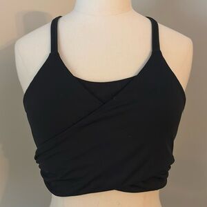 Kyodan Black Wrap Sports Bra Sz S